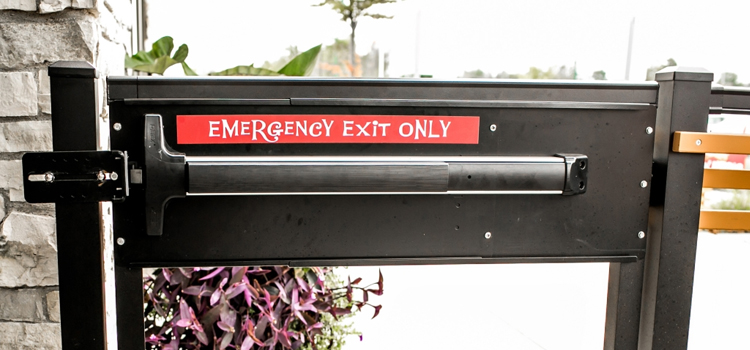 emergency push bar installation in Baldwin Park